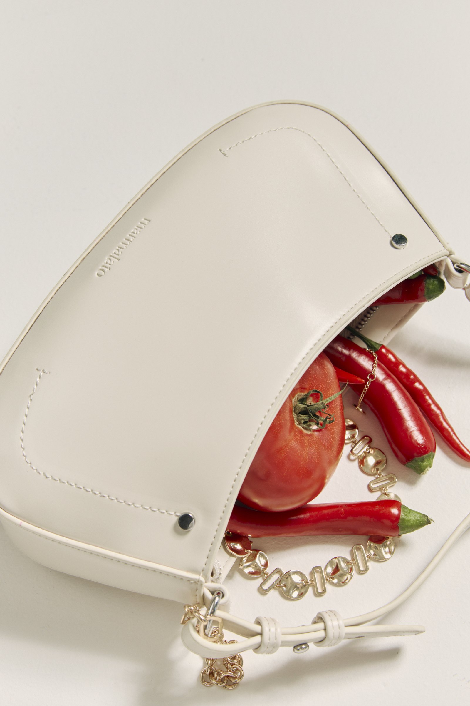 Bag with tomato and peppers