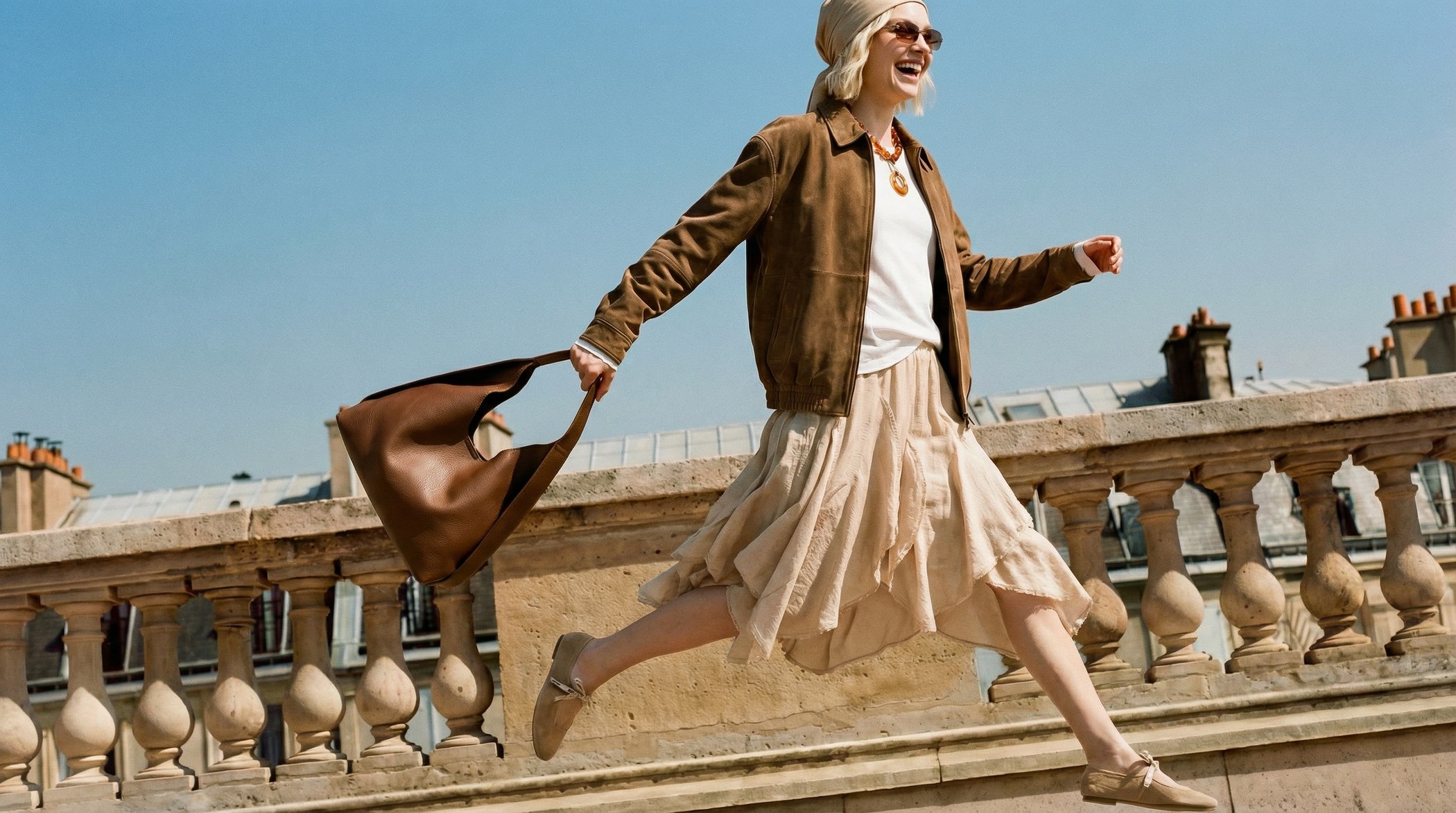 Campaign hero — spring rooftop