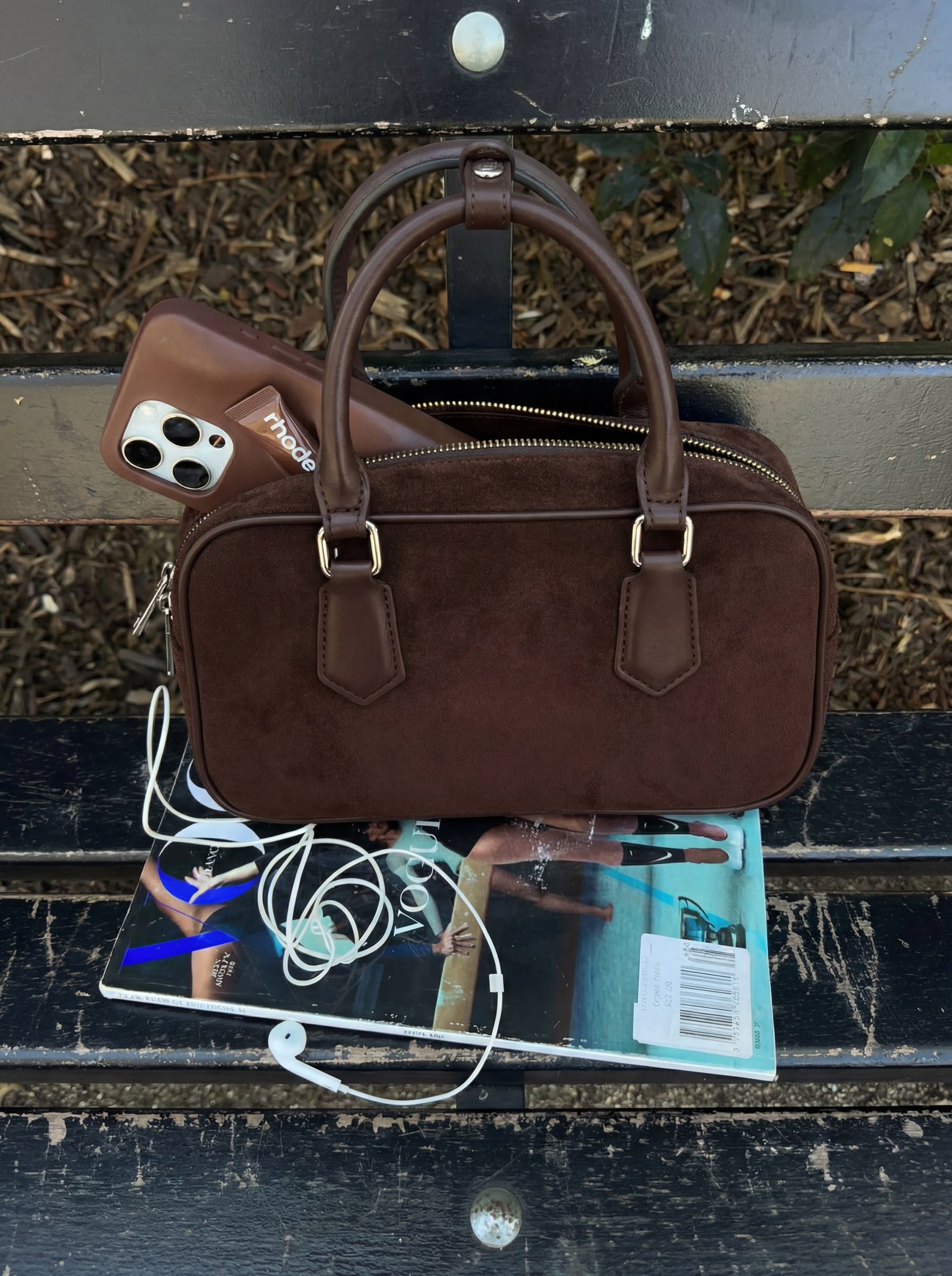 Bag on a bench