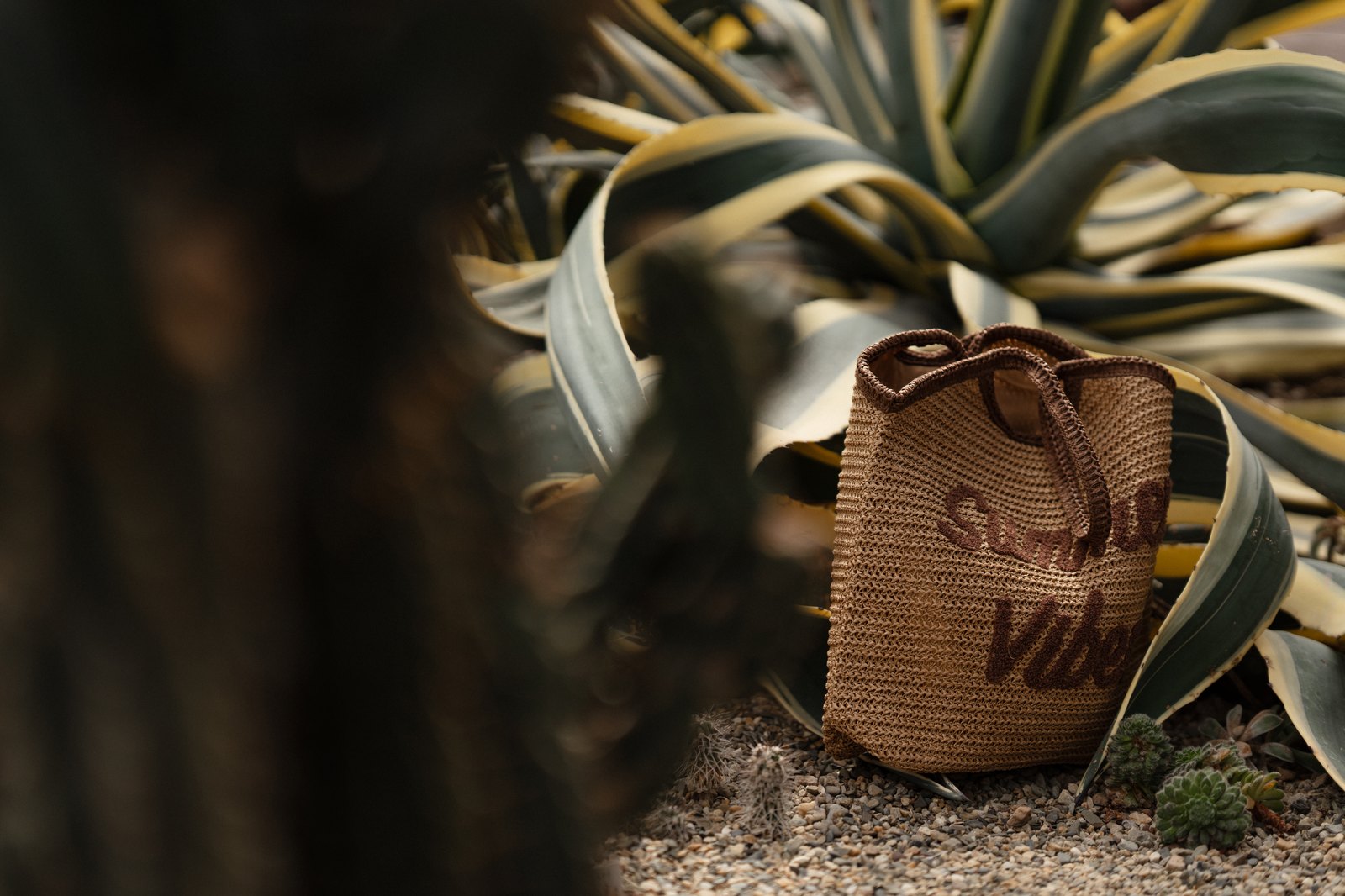 Summer Vibes raffia bag by agave